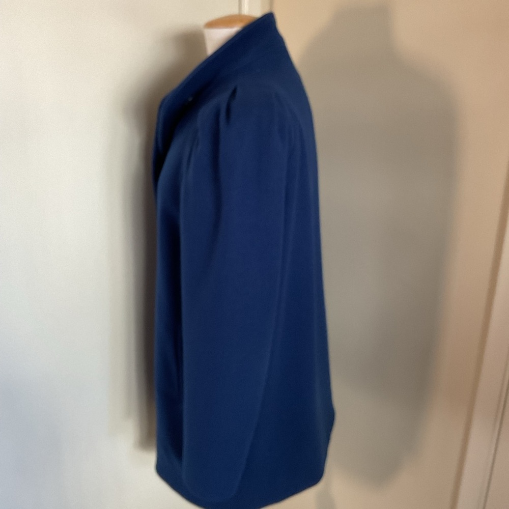 Vintage International Scene Wool Pea Coat 7/8 Navy Blue Made in Yugoslavia - Picture 6 of 10